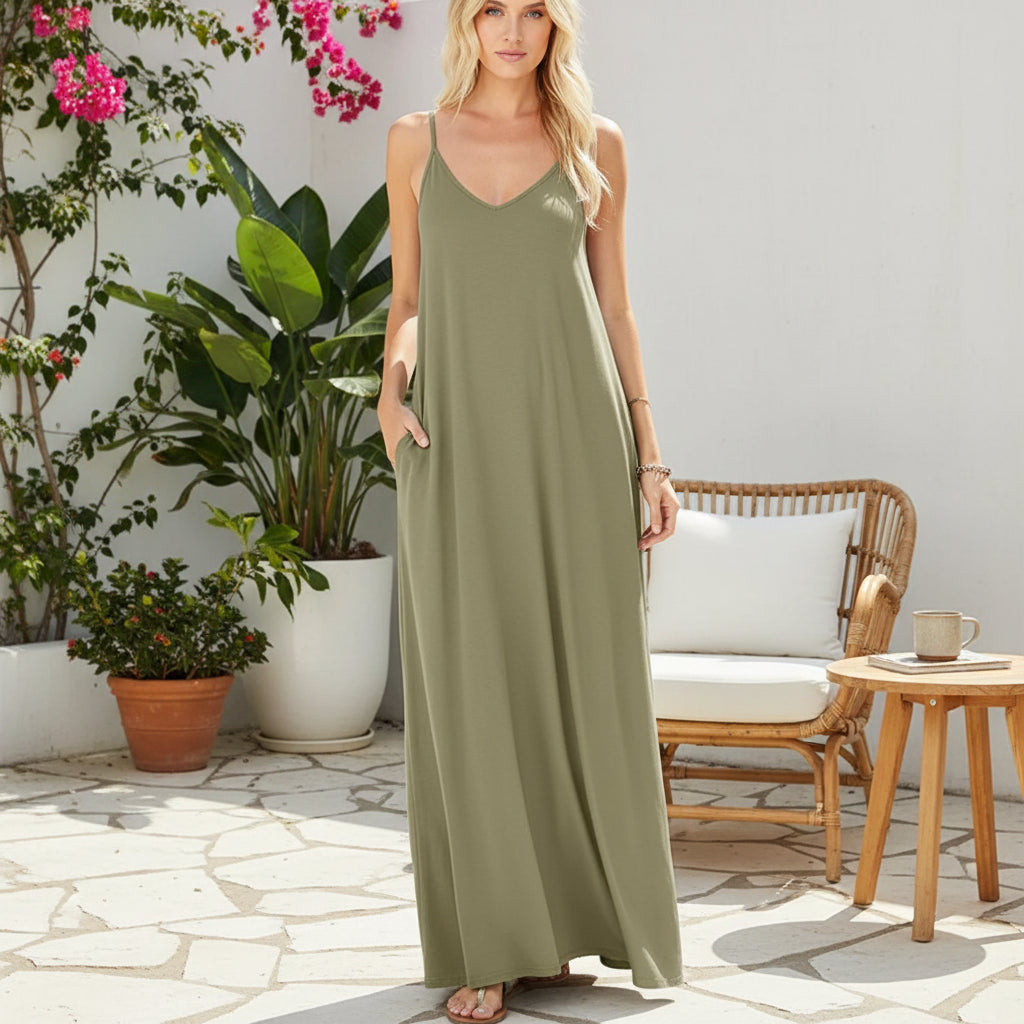 Robe Été Longue Légère Femme Confortable