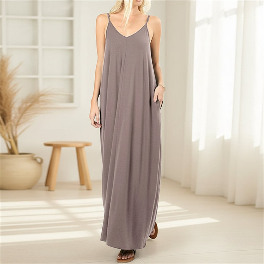 Robe Été Longue Légère Femme Confortable