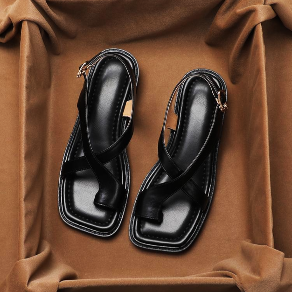 Womens Sandals Strap Block Heel