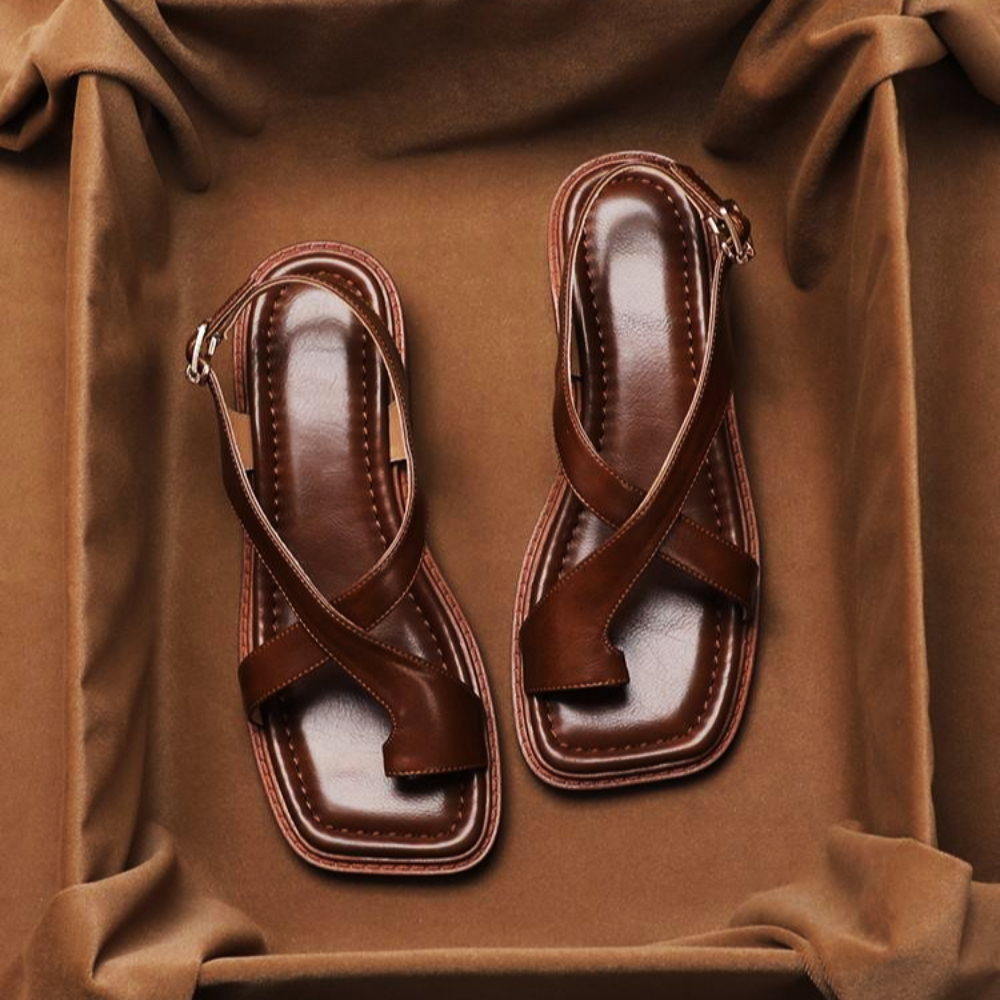 Womens Sandals Strap Block Heel