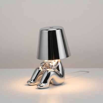 Gold Table Lamp Modern Design Figure LED Light