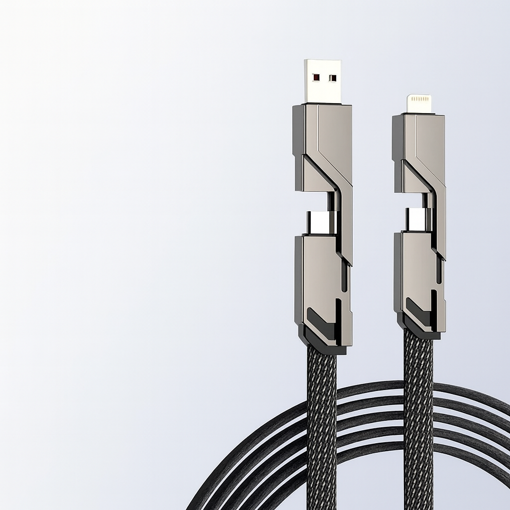 Câble de charge multi USB Type C Lightning charge rapide câble de données