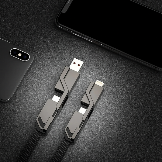 Ladekabel Multi USB Typ C Lightning Schnellladen Datenkabel