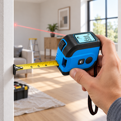 Laserbandmaß Mit Sprachansage Wiederaufladbar Bauprojekte