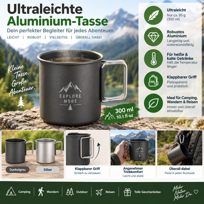 Leichte Aluminiummugg Für Camping Ultraleicht Und Haltbar
