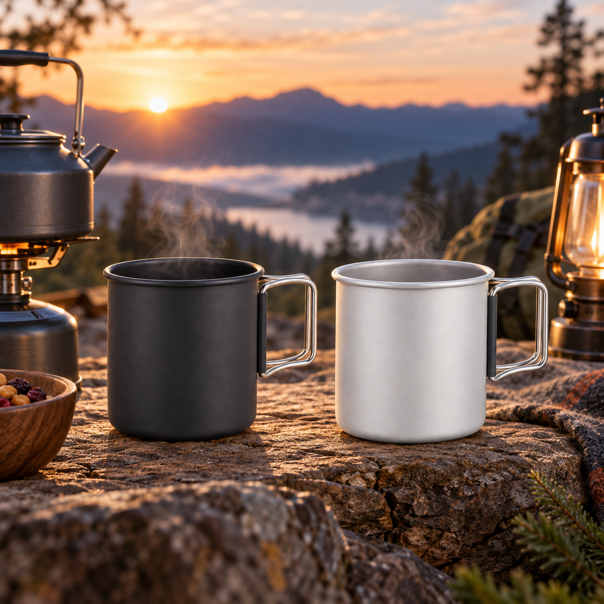 Leichte Aluminiummugg Für Camping Ultraleicht Und Haltbar