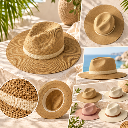 Leichter Panama Hut Sonnenhut Für Frauen Sommeraccessoire