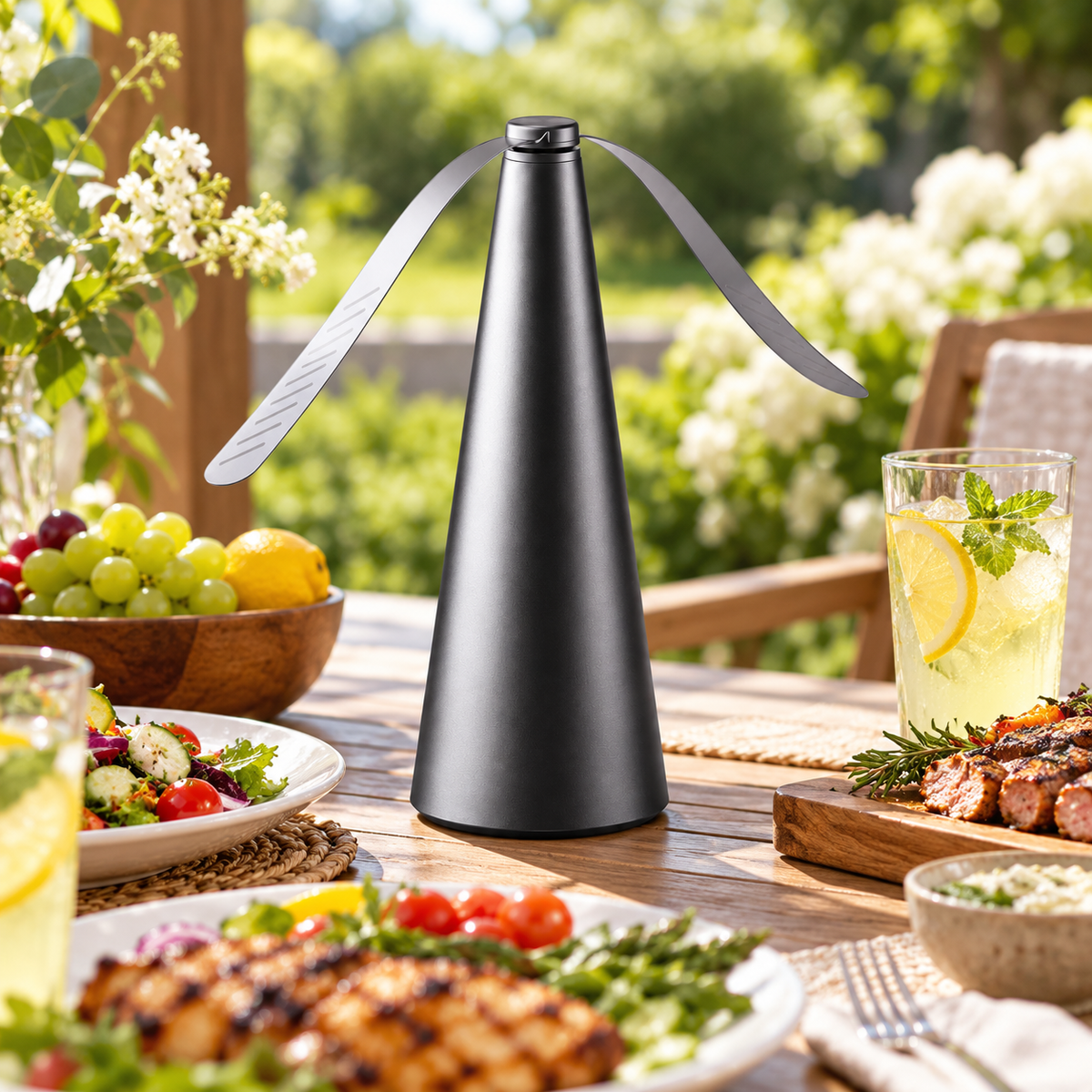 Leiser Fliegenabwehrventilator Für Essbereiche USB Aufladbar