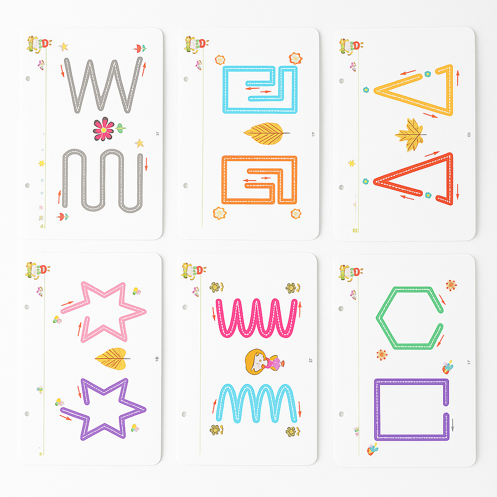 Lernheft Kinder Abwischbar Wiederverwendbar Schreiben Zahlen Üben