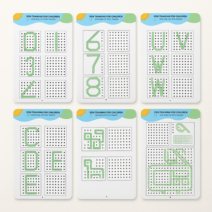 Lernheft Kinder Abwischbar Wiederverwendbar Schreiben Zahlen Üben