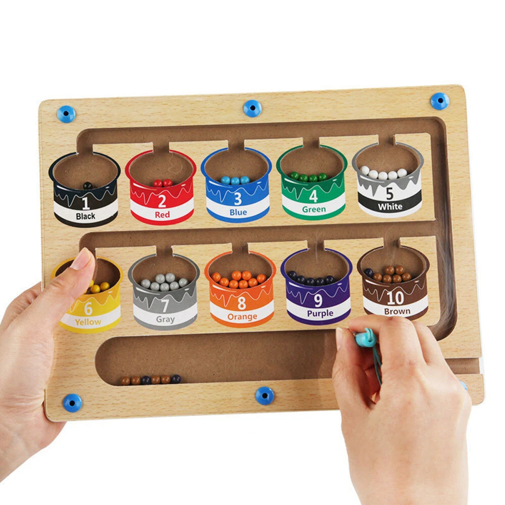 Jouet éducatif Tableau magnétique Montessori Jeu de tri des couleurs