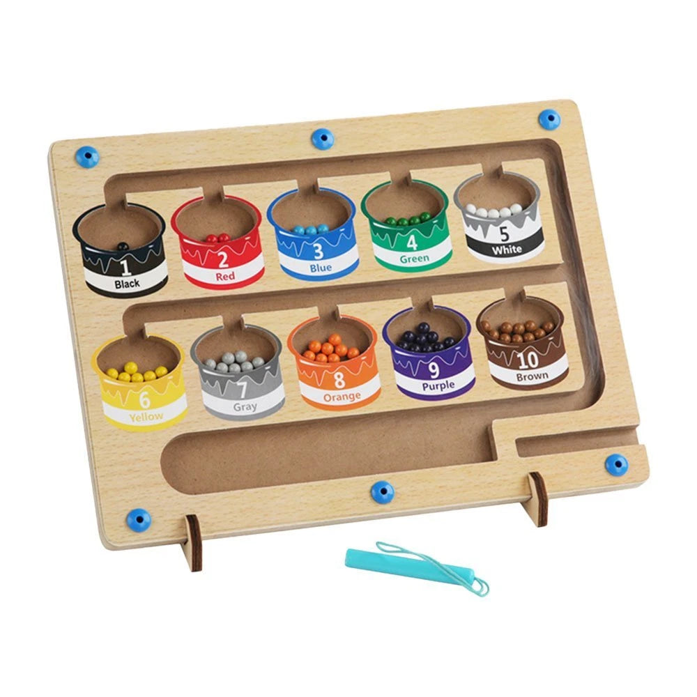 Jouet éducatif Tableau magnétique Montessori Jeu de tri des couleurs