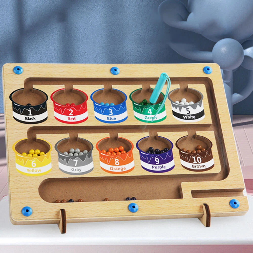 Jouet éducatif Tableau magnétique Montessori Jeu de tri des couleurs