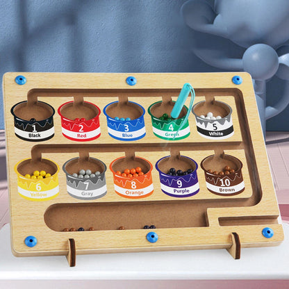 Jouet éducatif Tableau magnétique Montessori Jeu de tri des couleurs