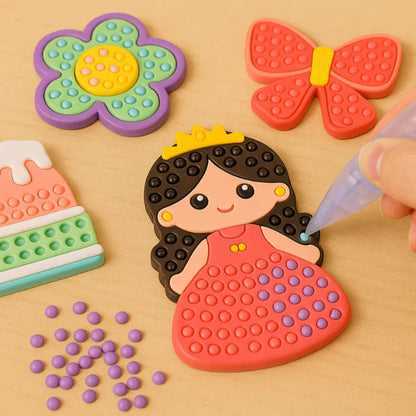 Educational Toy Kids Bead Painting Creative DIY Craft Set