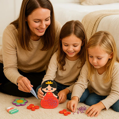 Educational Toy Kids Bead Painting Creative DIY Craft Set