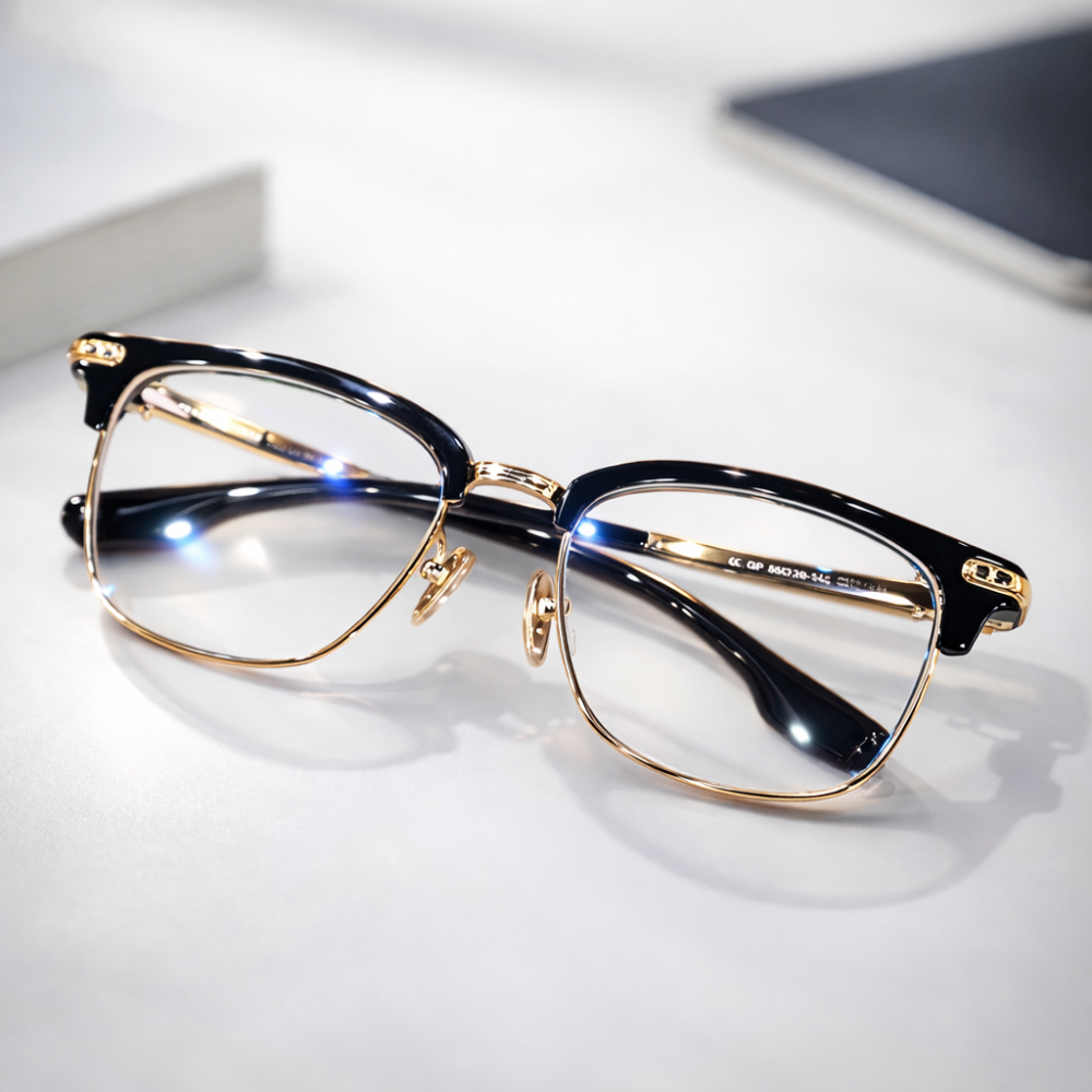 Reading Glasses Modern Metal Frame Screen Use