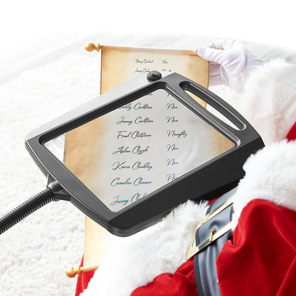 Leselampe Standlupe LED Lampe Full Page Vergrößerung Lesen1