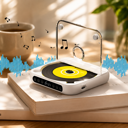 Lettore CD Bluetooth Portatile HiFi Lettore Musicale Ricaricabile