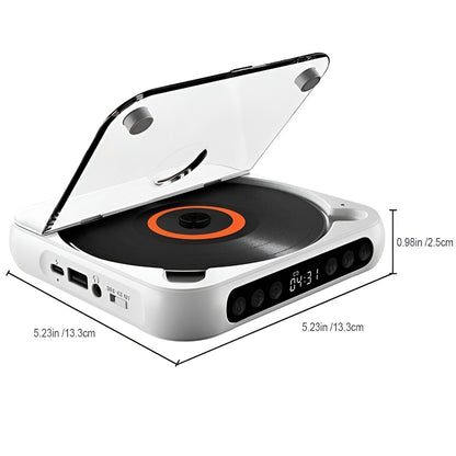 Lettore CD Bluetooth Portatile HiFi Lettore Musicale Ricaricabile