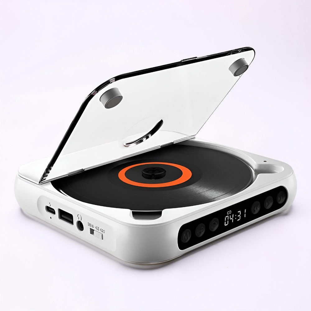 Lettore CD Bluetooth Portatile HiFi Lettore Musicale Ricaricabile