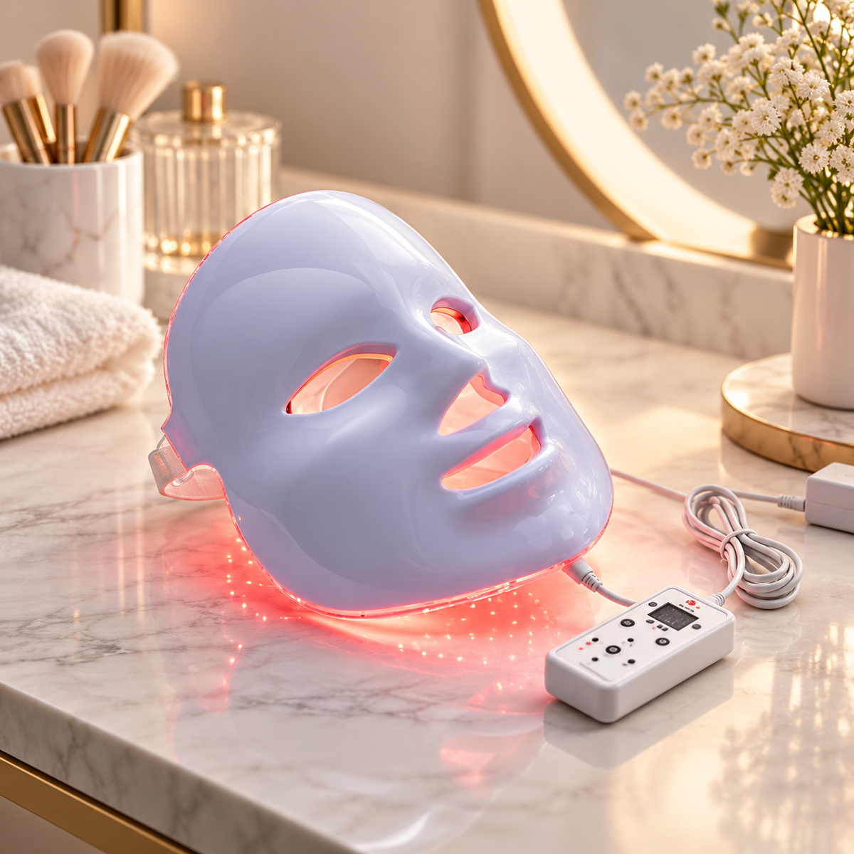 Lichttherapie Maske LED Lichttherapie Akne Behandlung