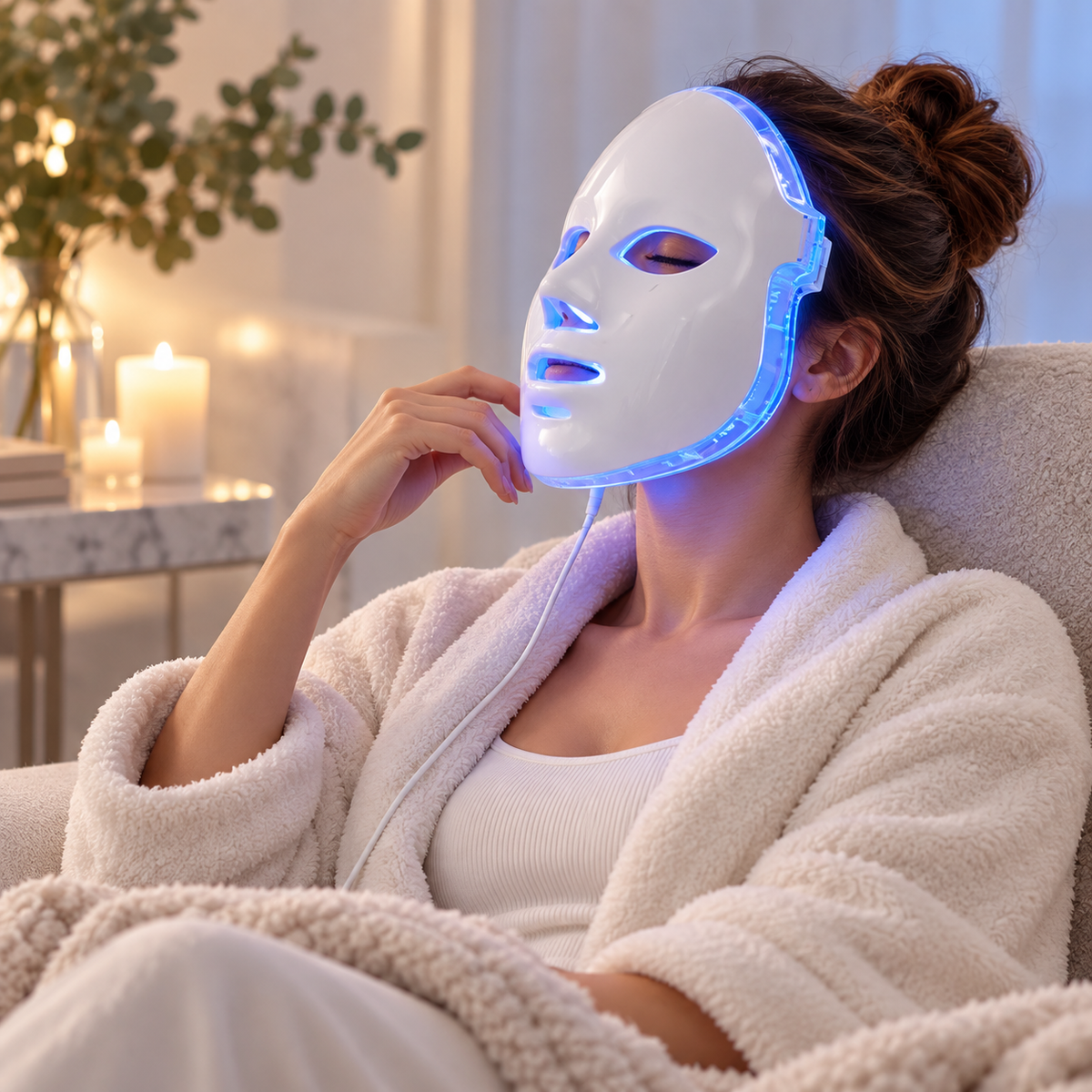 Lichttherapie Maske LED Lichttherapie Akne Behandlung