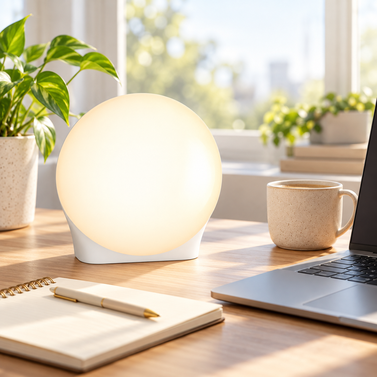 Lichttherapielampe Für Winterdepression Timer Tischlampe
