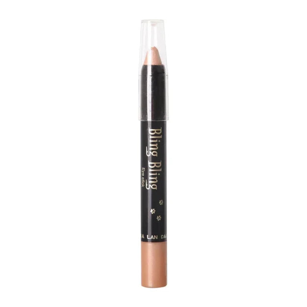 Lápiz de sombra de ojos con brillo, resistente al agua para maquillaje