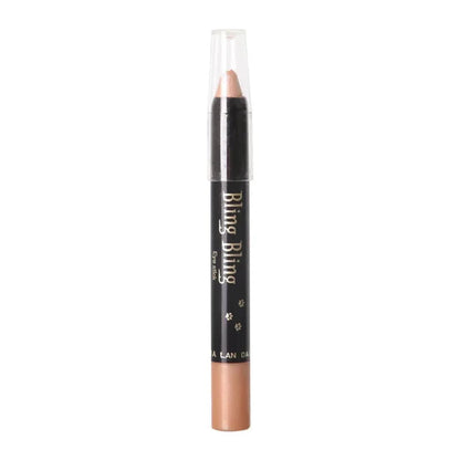 Lápiz de sombra de ojos con brillo, resistente al agua para maquillaje