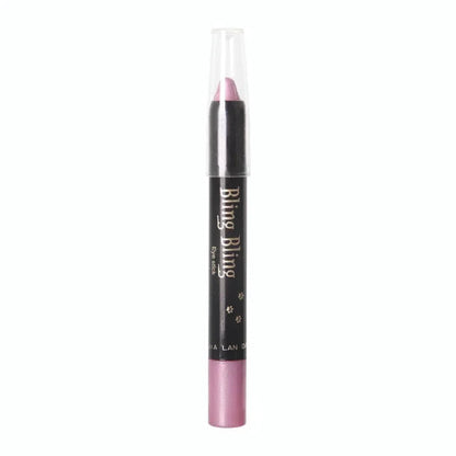 Lápiz de sombra de ojos con brillo, resistente al agua para maquillaje