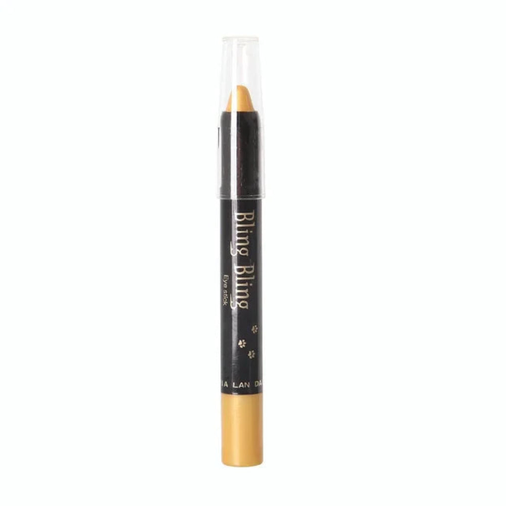 Lápiz de sombra de ojos con brillo, resistente al agua para maquillaje