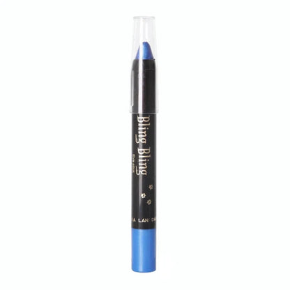 Lápiz de sombra de ojos con brillo, resistente al agua para maquillaje