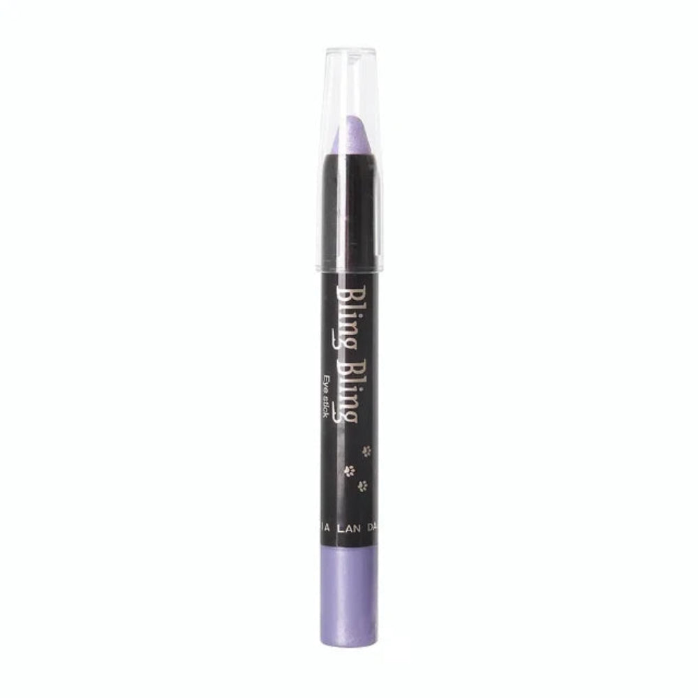Lápiz de sombra de ojos con brillo, resistente al agua para maquillaje