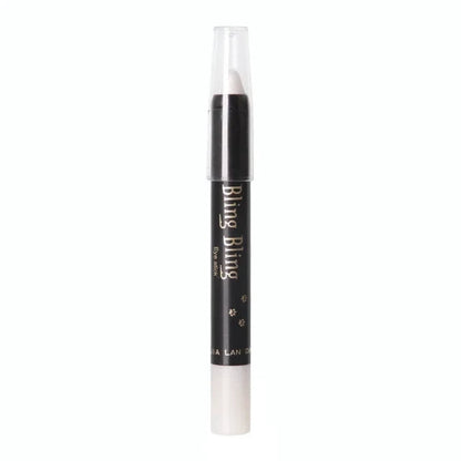 Lápiz de sombra de ojos con brillo, resistente al agua para maquillaje