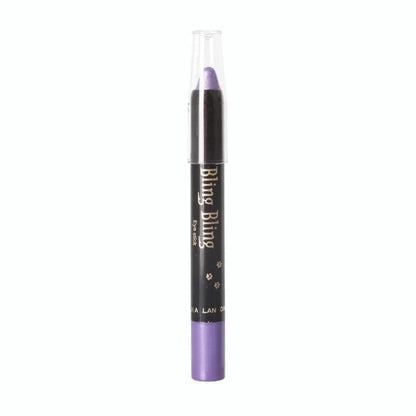 Lápiz de sombra de ojos con brillo, resistente al agua para maquillaje