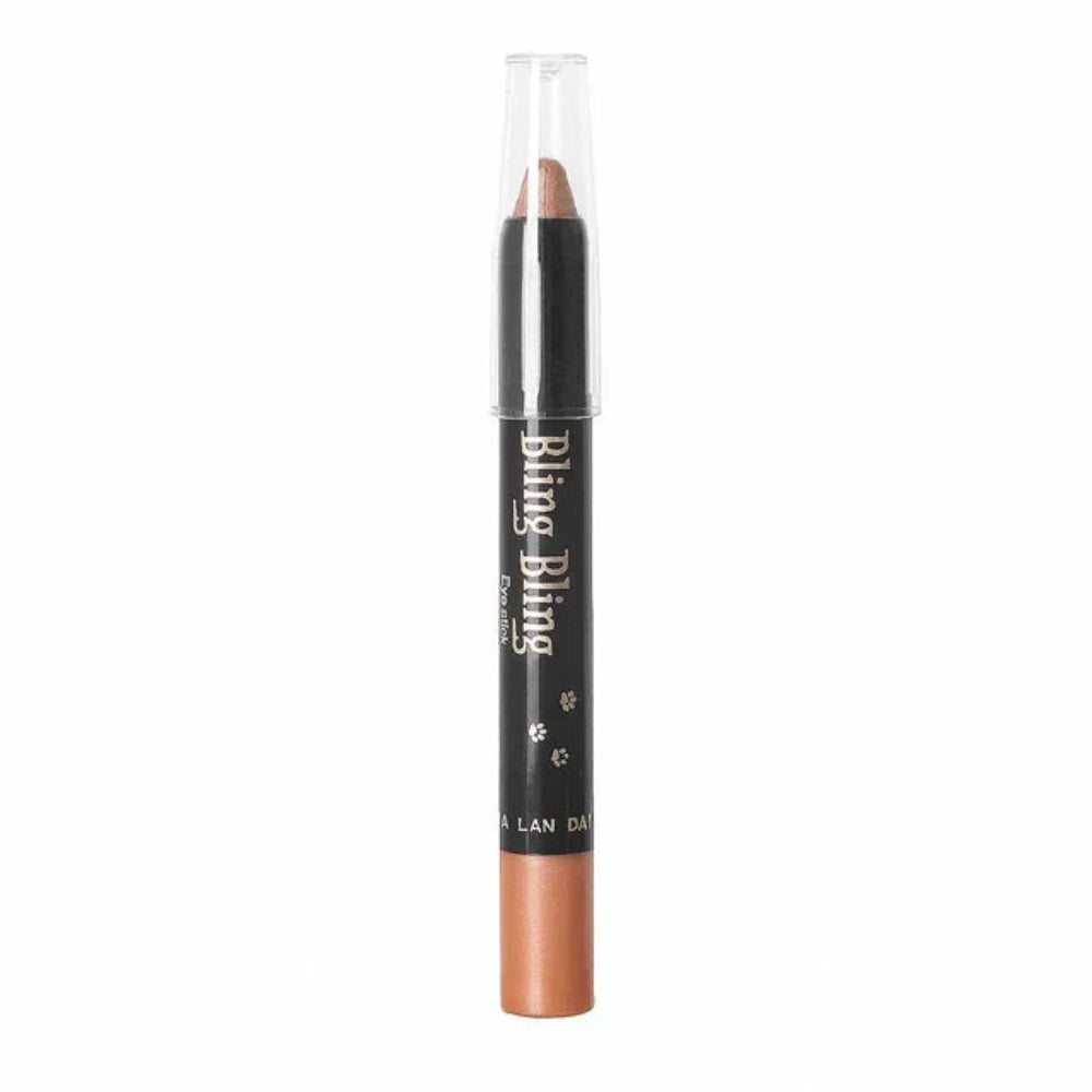 Lápiz de sombra de ojos con brillo, resistente al agua para maquillaje