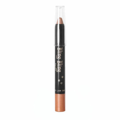 Lápiz de sombra de ojos con brillo, resistente al agua para maquillaje