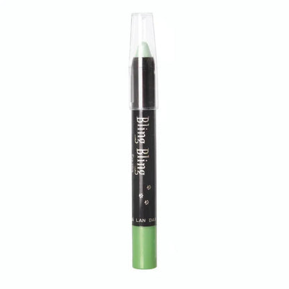 Lápiz de sombra de ojos con brillo, resistente al agua para maquillaje