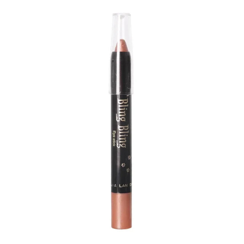 Lápiz de sombra de ojos con brillo, resistente al agua para maquillaje