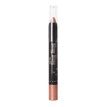 Lápiz de sombra de ojos con brillo, resistente al agua para maquillaje