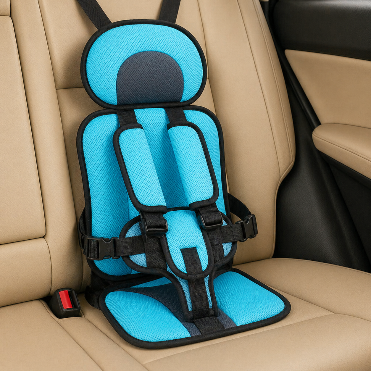 Siège auto enfant portable ceinture de sécurité polyester