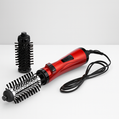 Curling Iron Hot Air Brush Rotating Styling Brush Volume Curls