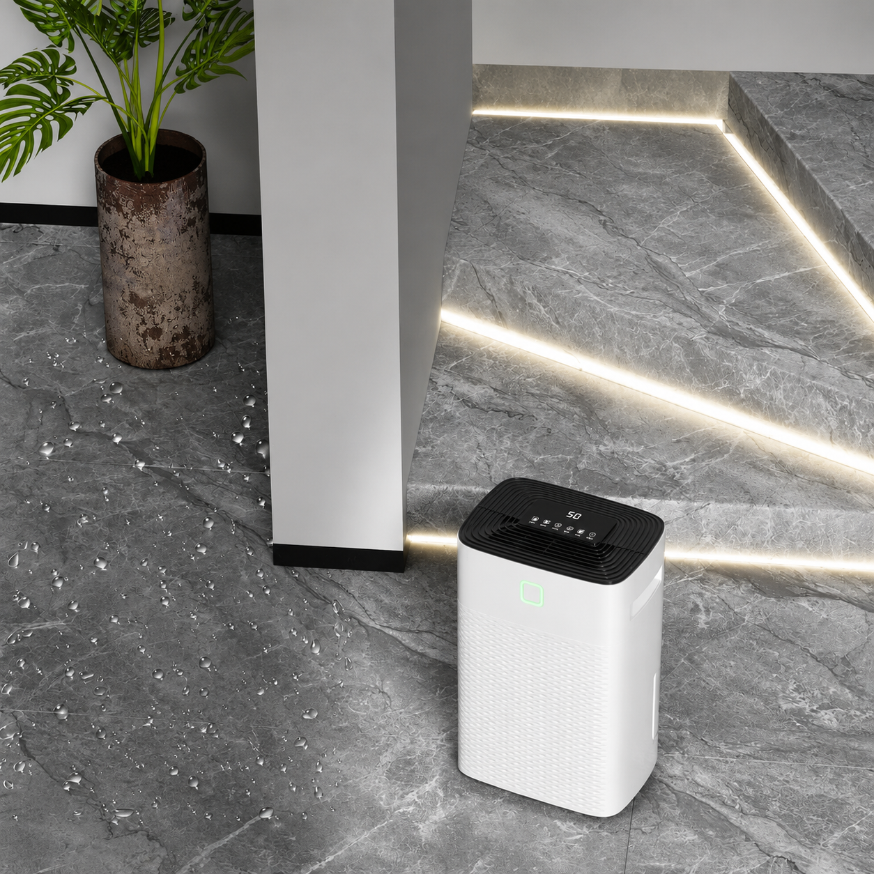 Dehumidifier Cooling Basement Living Spaces Drain Hose