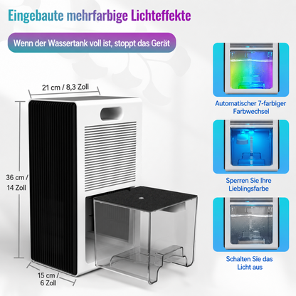 Deshumidificador Refrigeración Deshumidificador para Sótanos Clima Interior