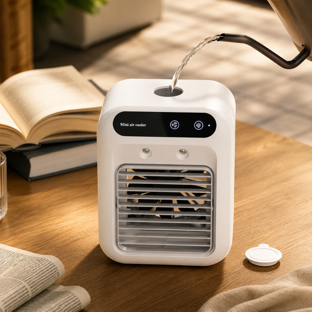 Air Cooler Mini Air Conditioner USB Humidifier Desk