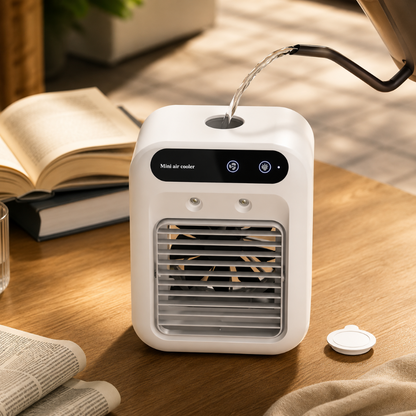 Air Cooler Mini Air Conditioner USB Humidifier Desk