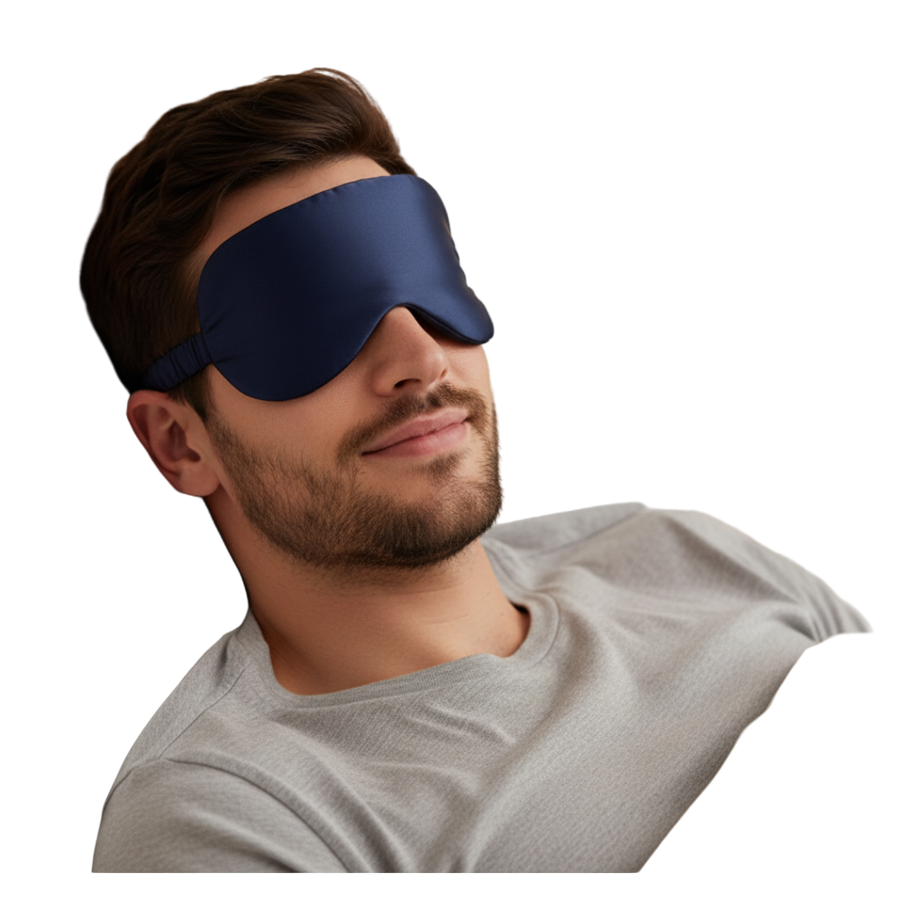 Schlafmaske Seide Lichtdicht Verstellbar Augenmaske Reise Nacht
