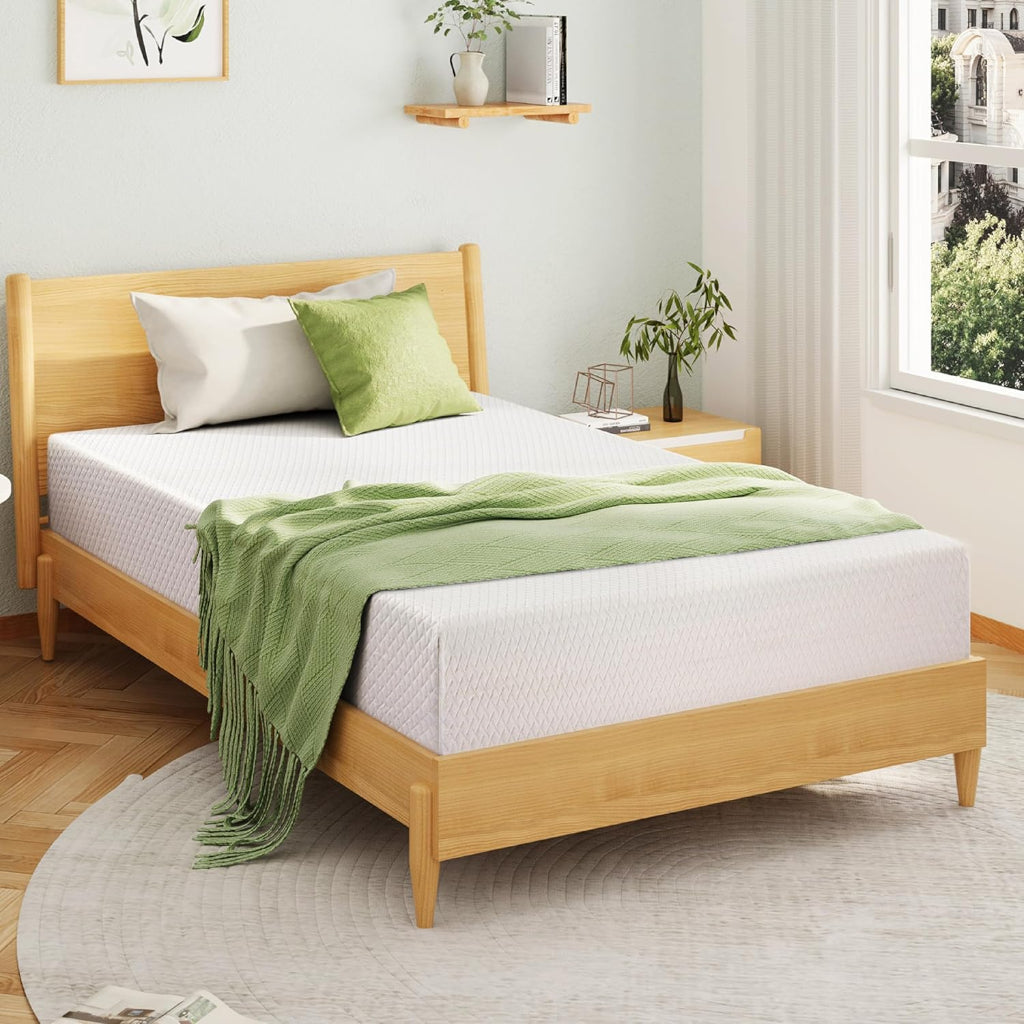Green Memory Foam Mattress Sleeping Mat Restful Sleep