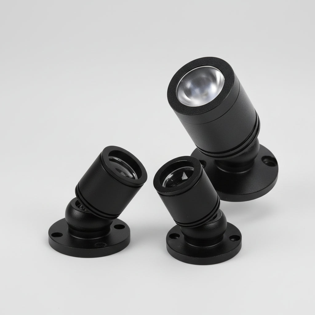 Mini LED Spotlight USB Connection – Adjustable Accent Light in Warm & Cool White, 1W/3W, 30° Beam Angle, Aluminum Finish